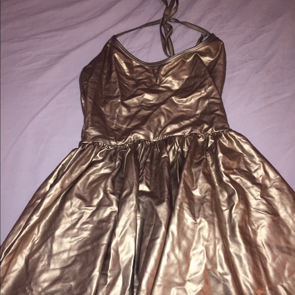 AMERICAN APPAREL Gold Dress